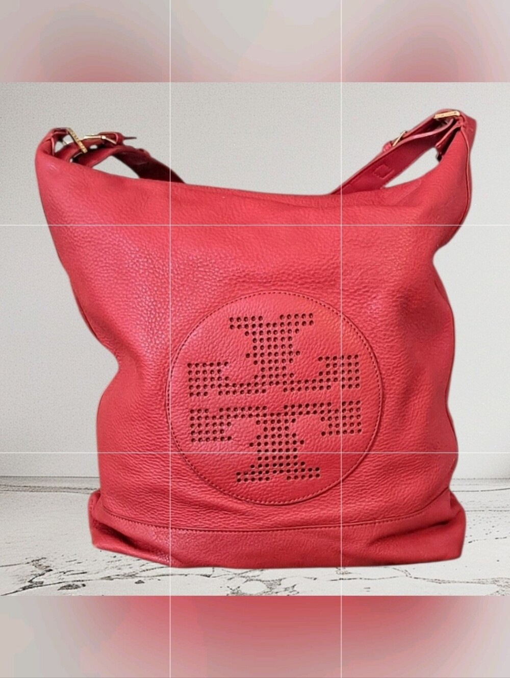 Tory Burch ~ Red Leather Shoulder Bag